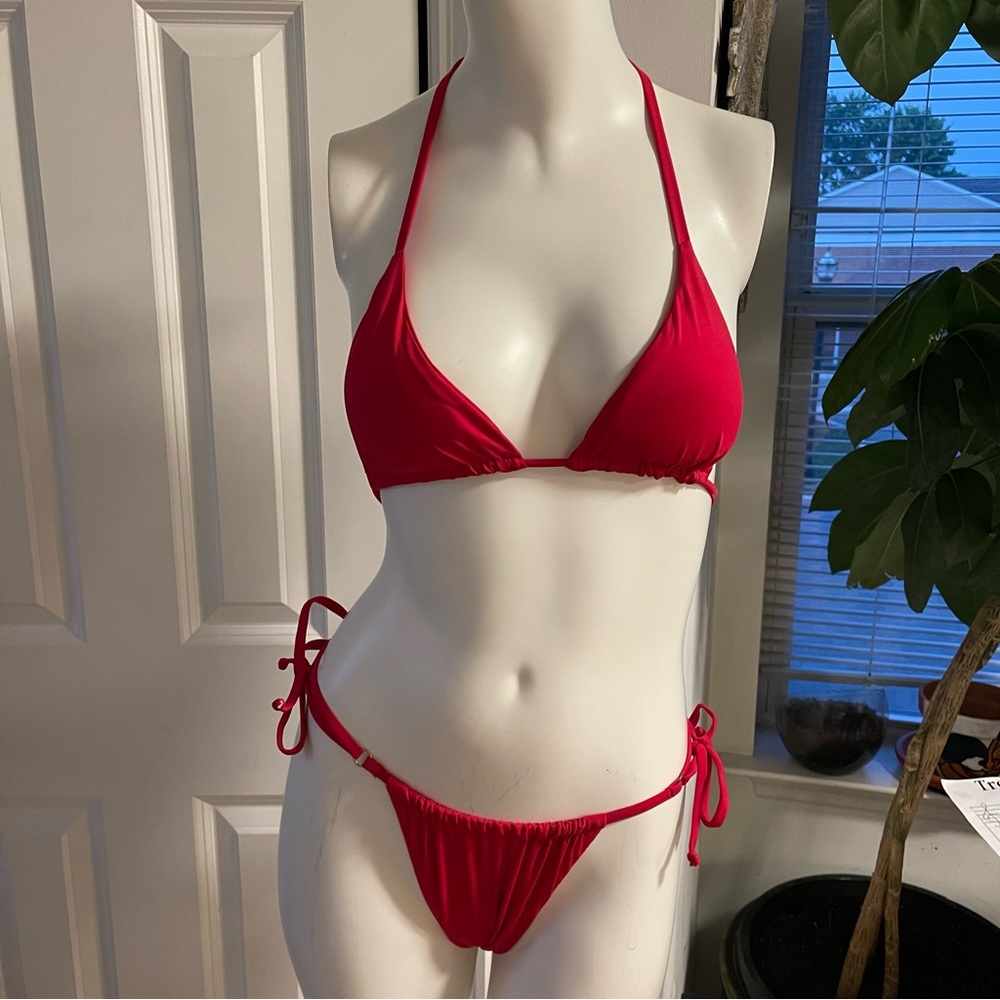 MAYLANA 2 piece red bikini